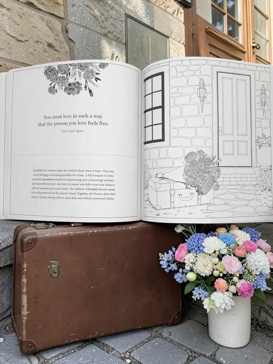 Disney Nightmare Before Christmas Glow Coloring Book + Floriographic Garden Set - Picture 6 of 14